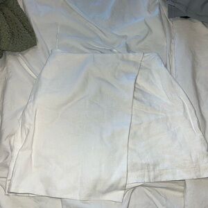 Abercrombie & Fitch Asymmetrical White Skirt